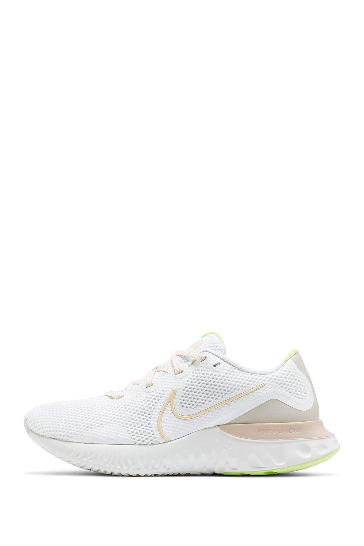 Renew Run Running Shoe, Alternate, color, WHITE/ GUAVA ICE-LIGHT BONE