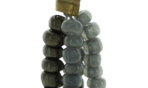 Olivia Welles Daphne Beaded Double Drop Earrings In Green