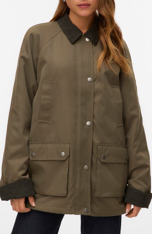 Vero Moda Wales Water Resistant Jacket In Green