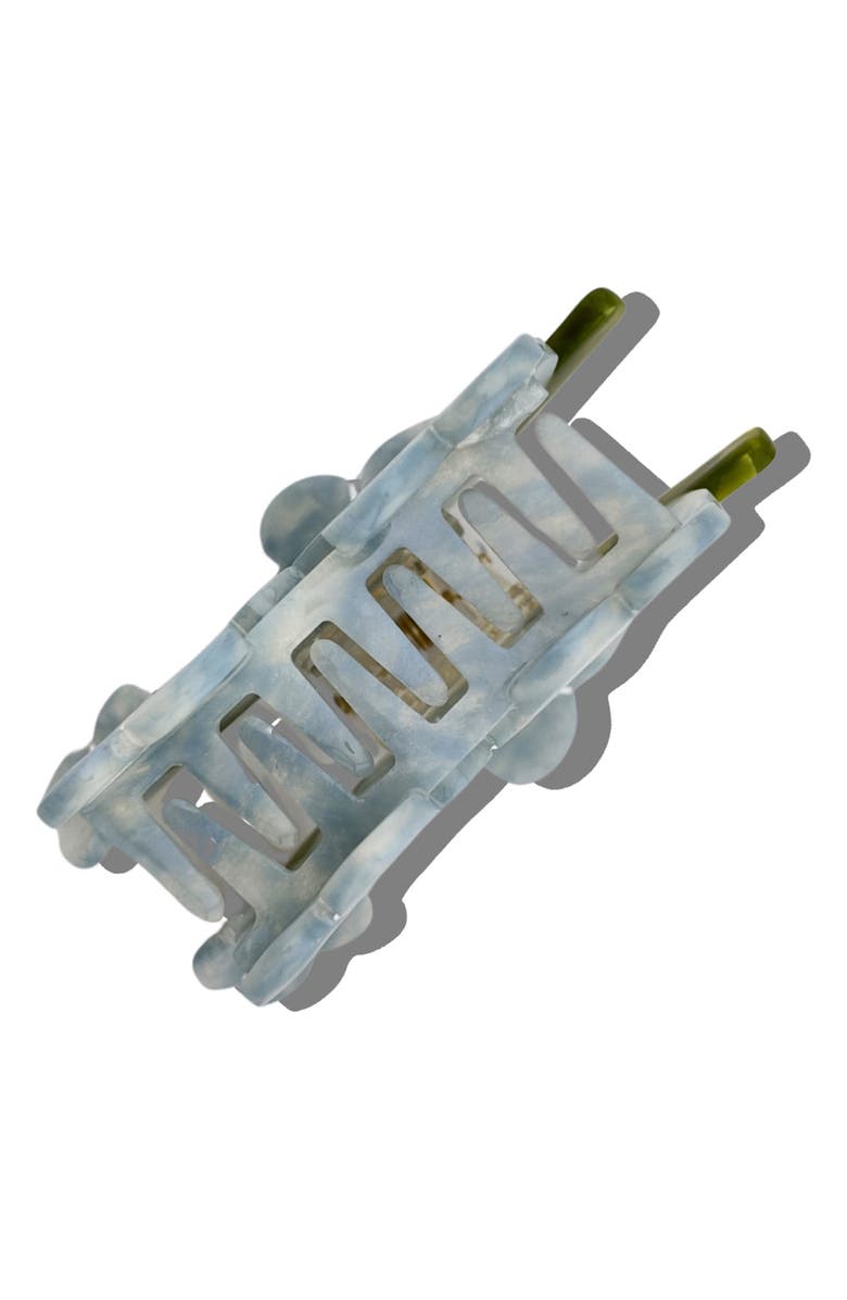 Solar Eclipse Forget Me Not Claw Hair Clip, Alternate, color, Baby Blue