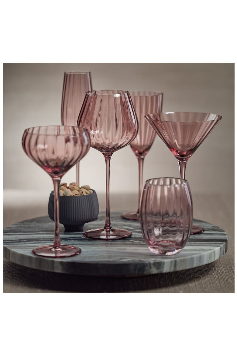 Malden Optic Set of 4 Champagne Flutes, Alternate, color, PURPLE