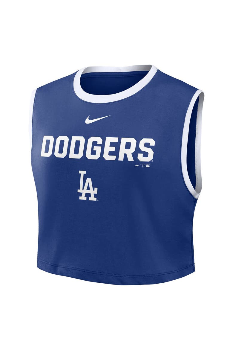 Women's Nike Royal Los Angeles Dodgers Primetime Loose Dri-FIT Cropped Tank Top, Alternate, color, Royal