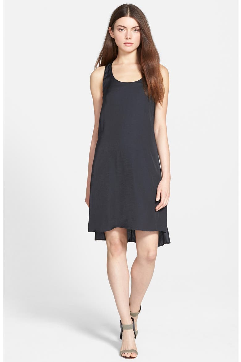 Twist Back Dress, Main, color, BLACK