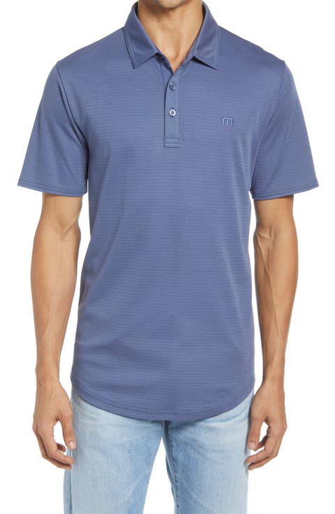 A Class Stripe Pima Cotton Blend Polo