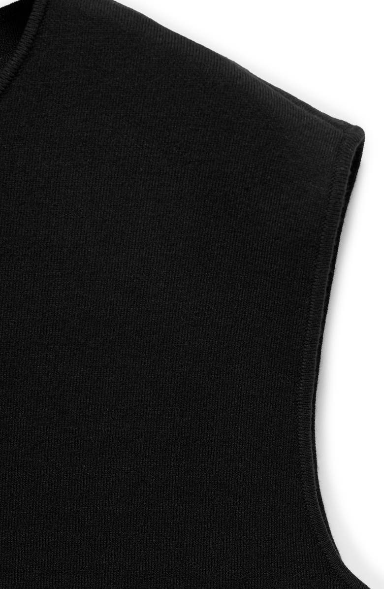 MANGO Milano Fabric Pajama Top, Alternate, color, Black