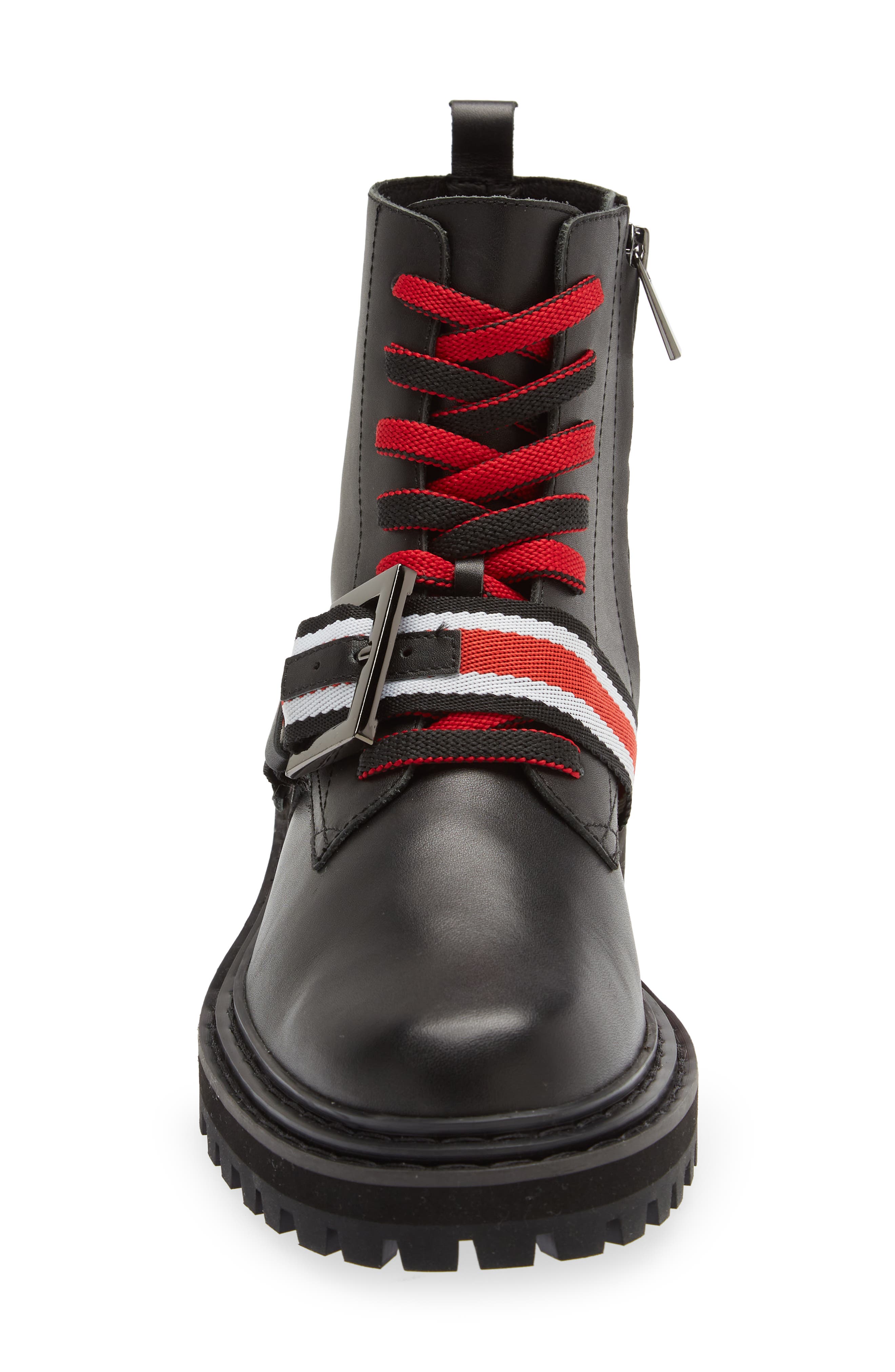 Cecelia New York Hayden Lug Sole Combat Boot, Alternate, color, 