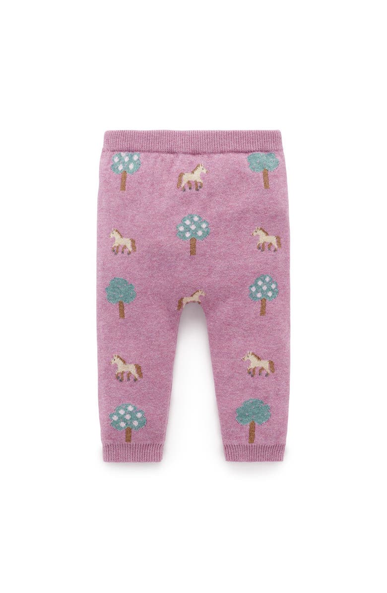 Purebaby On The Farm Leggings, Main, color, Orchard Jacquard