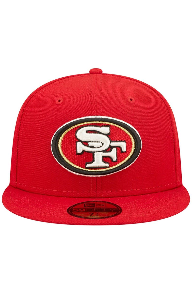 New Era Men's New Era Scarlet San Francisco 49ers Super Bowl XXIV Pop Sweat 59FIFTY Fitted Hat, Alternate, color,