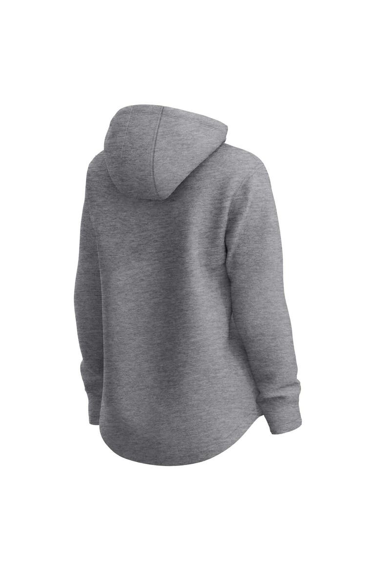 Women's Fanatics Branded Heather Gray Boston Red Sox Fleece Pullover Hoodie, Alternate, color, Heather Gray