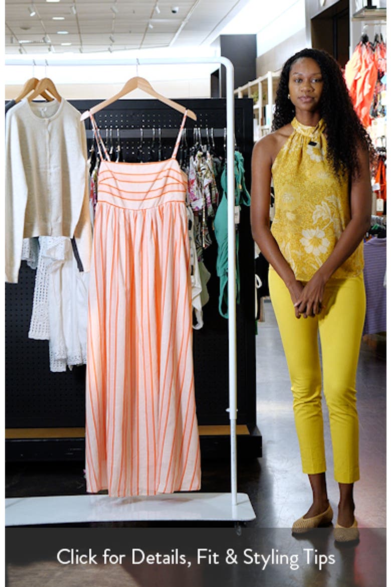 Odessa Stripe Cotton Maxi Sundress video