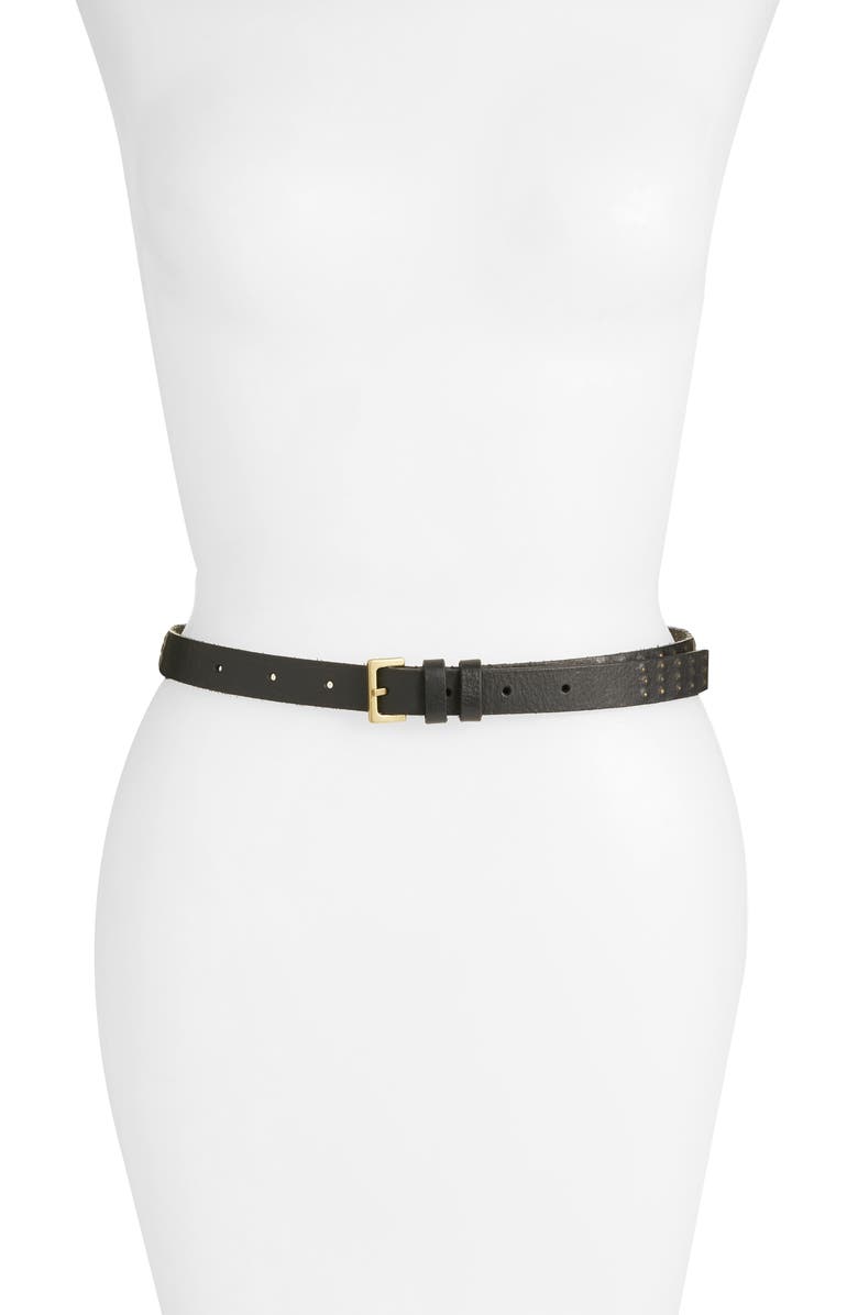 AllSaints Mini Sanded Stud Belt, Main, color, 