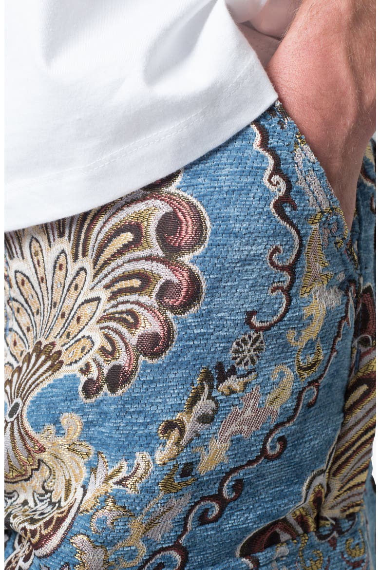 Ultra Baggy Jacquard Cargo Pants, Alternate, color, BLUE MULTI FLORAL