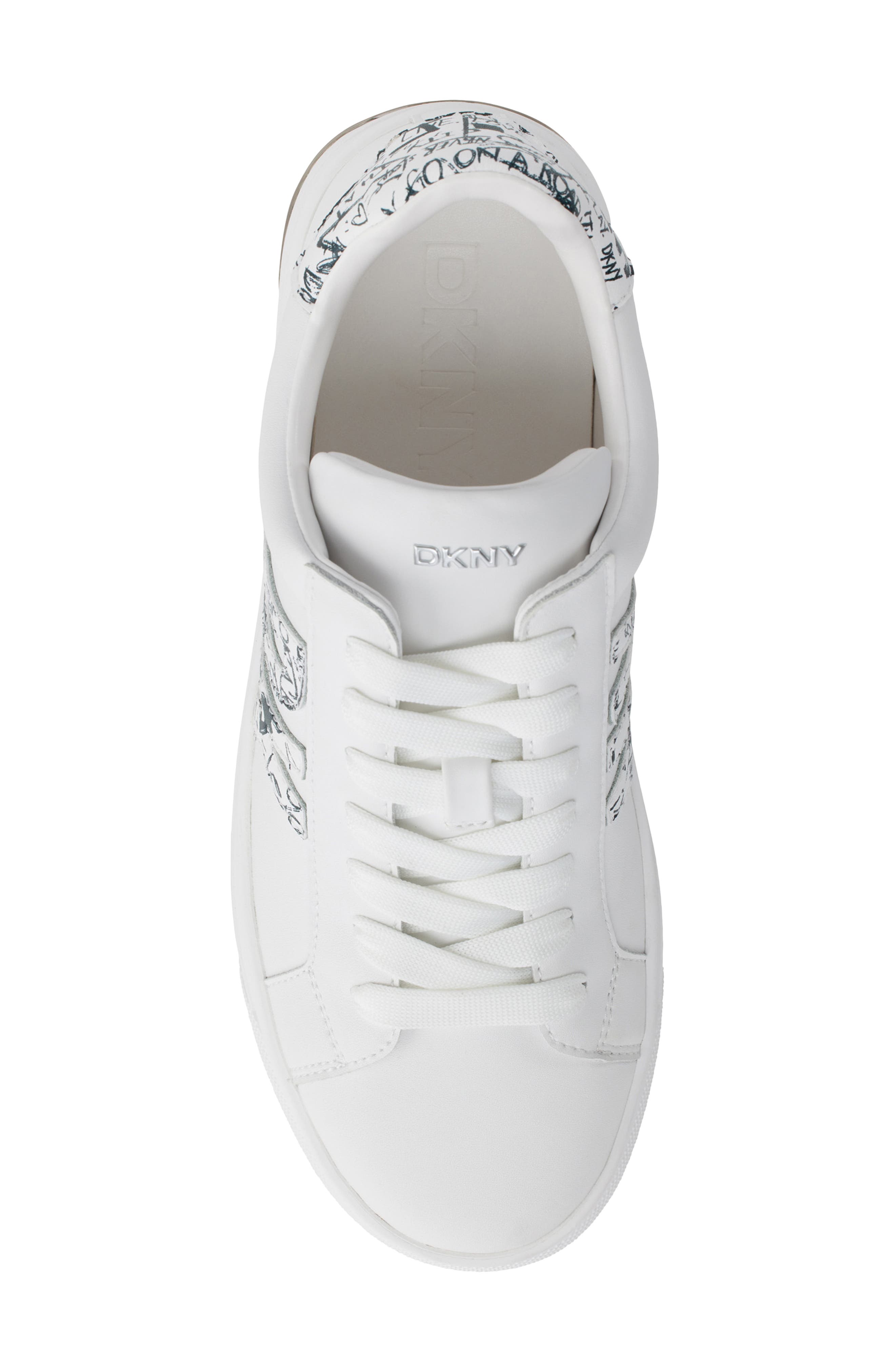DKNY Abeni Sneaker, Alternate, color, White/ Black