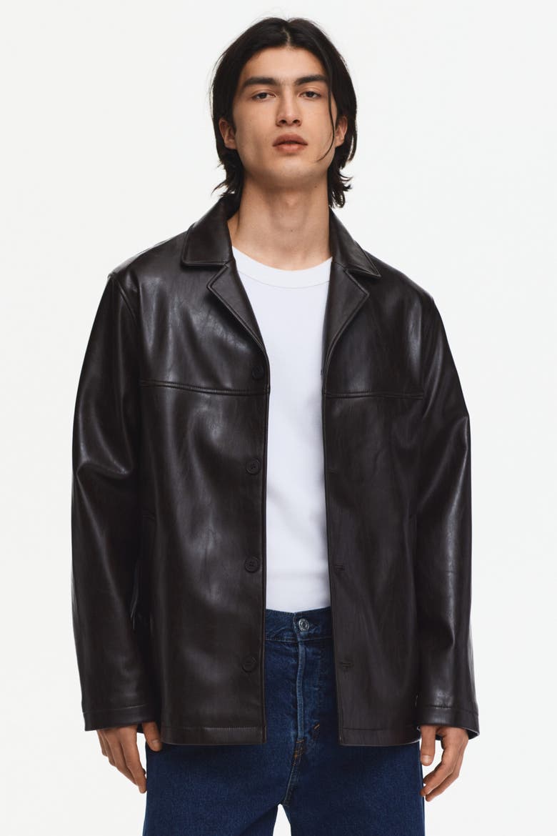 Coated Jacket, Main, color, Dark brown
