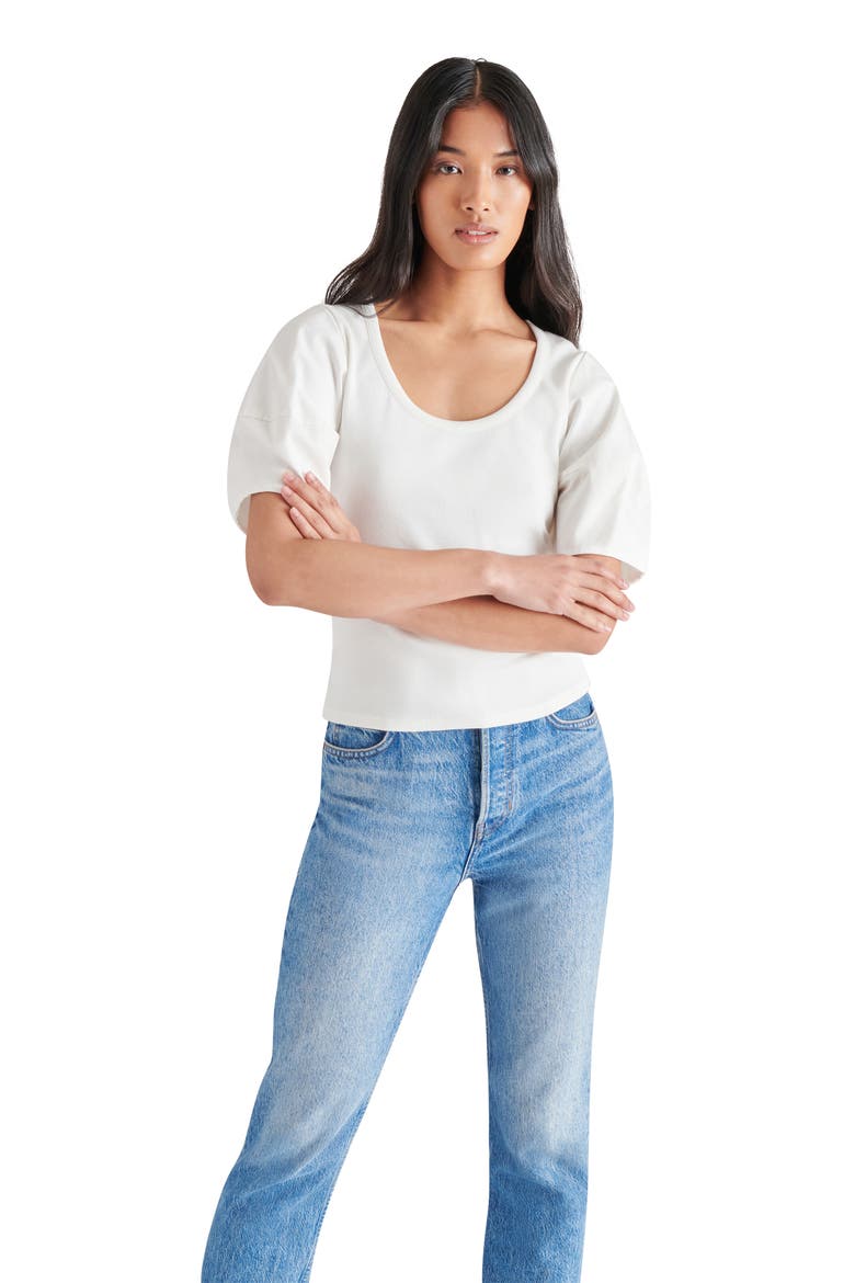 Valetta Mixed Media Top, Alternate, color, ANTIQUE