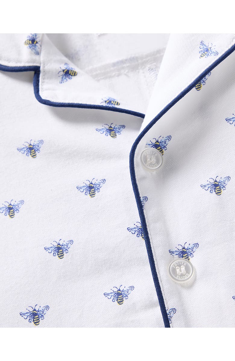 Petite Plume Summer Fitted Twill One-Piece Pajamas, Alternate, color, 