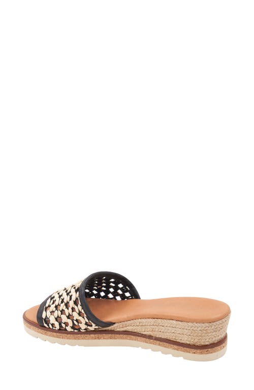 Andre Assous André Assous Nessie Platform Wedge Sandal In Black Natural/black