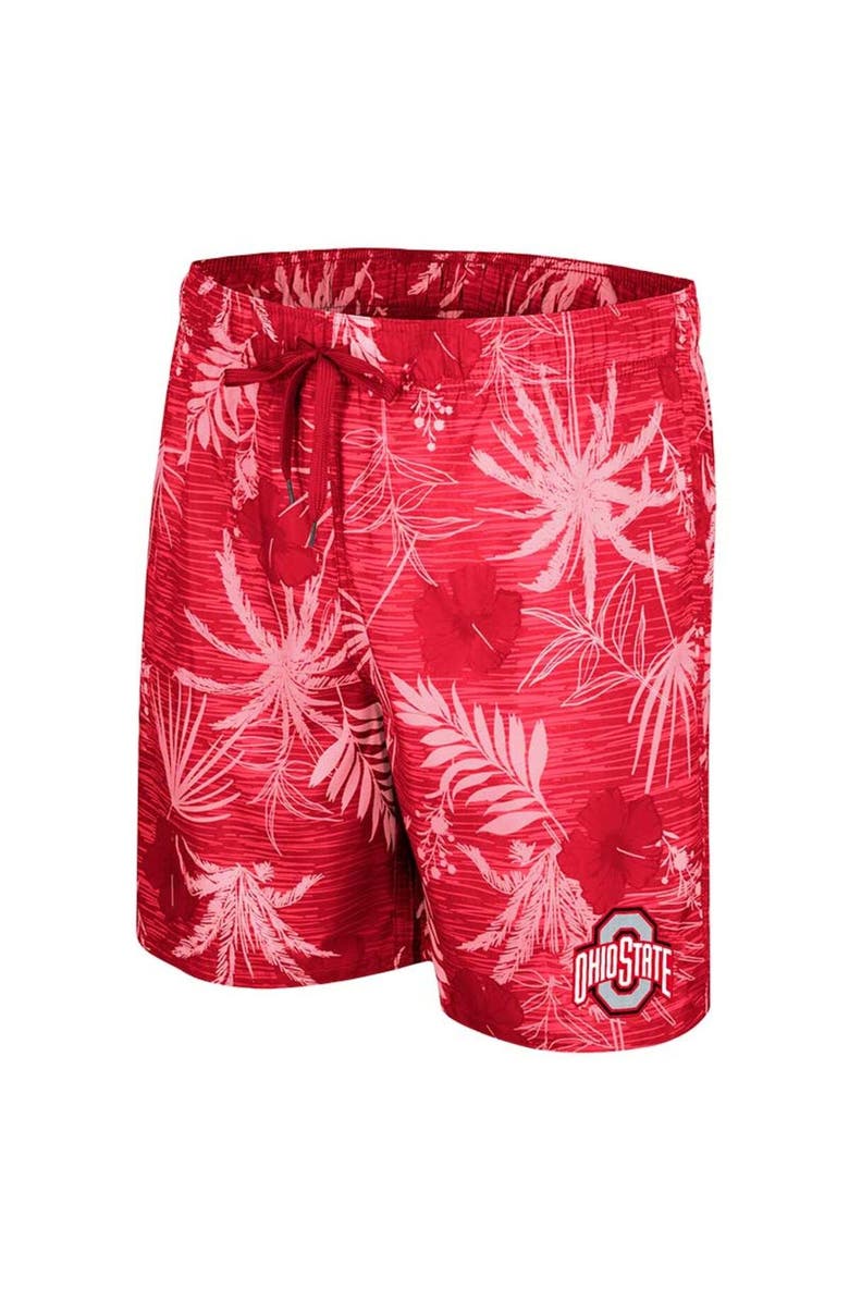COLOSSEUM Men's Colosseum Scarlet Ohio State Buckeyes What Else is New Swim Shorts, Alternate, color, 