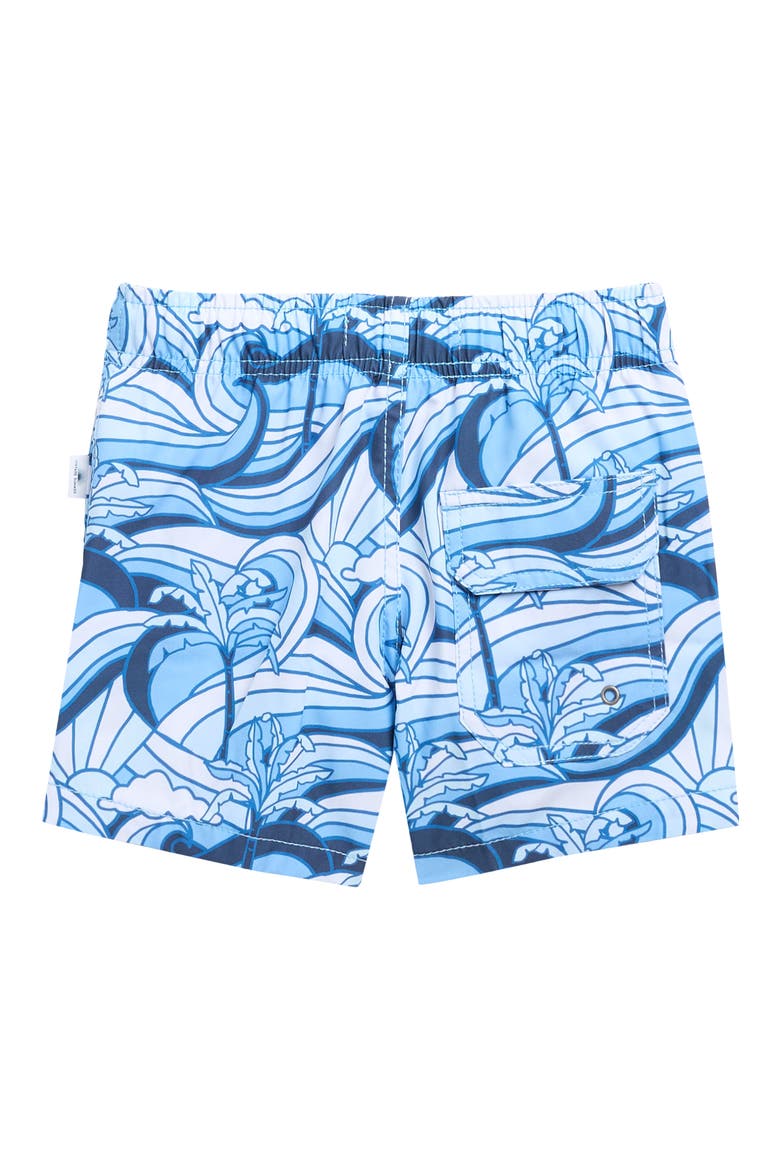 Kids' 4-Way Stretch Volley Swim Trunks, Alternate, color, NAVY