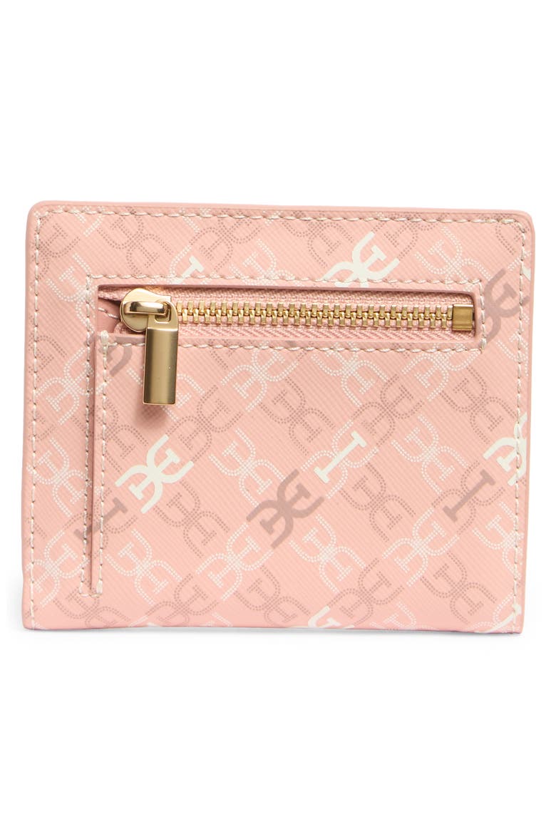 Harper Monogram Faux Leather Bifold Wallet, Alternate, color, CORAL