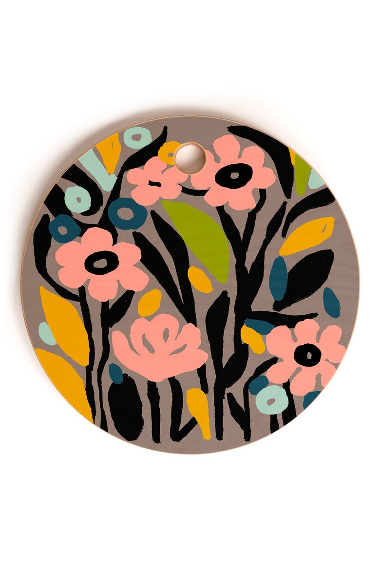 Pastel Garden Cutting Board, Main, color, PINK