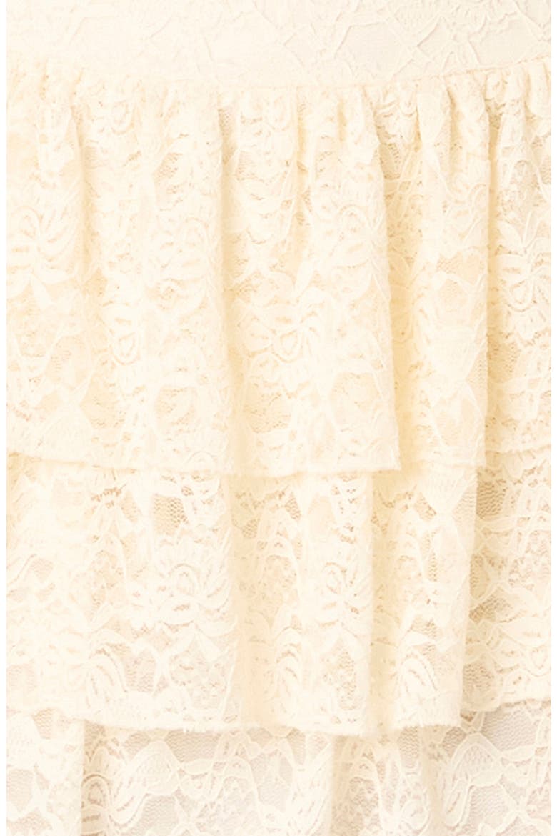Audrey Lace Tiered Cocktail Dress, Alternate, color, IVORY