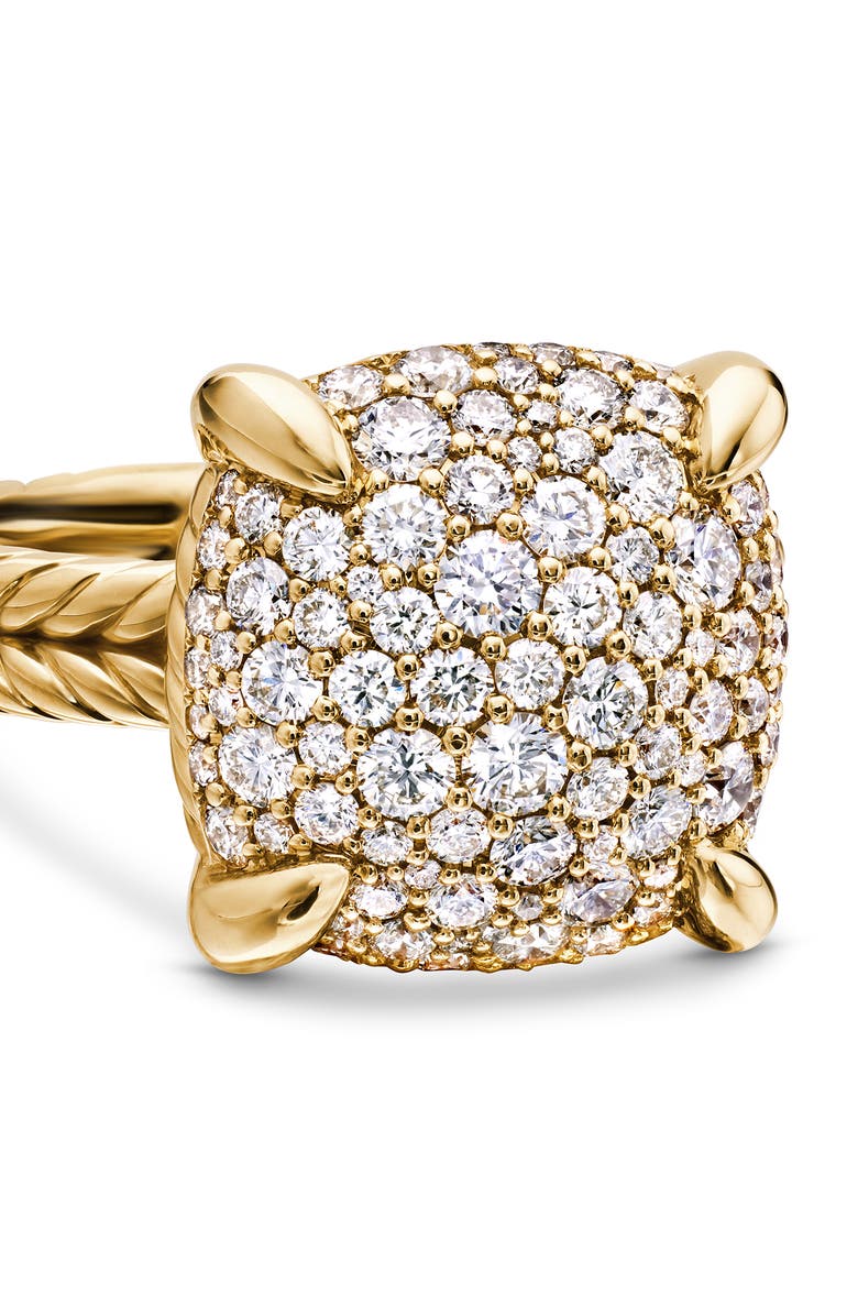 David Yurman Chatelaine<sup>®</sup> 18K Yellow Gold Ring with Diamonds, Alternate, color,