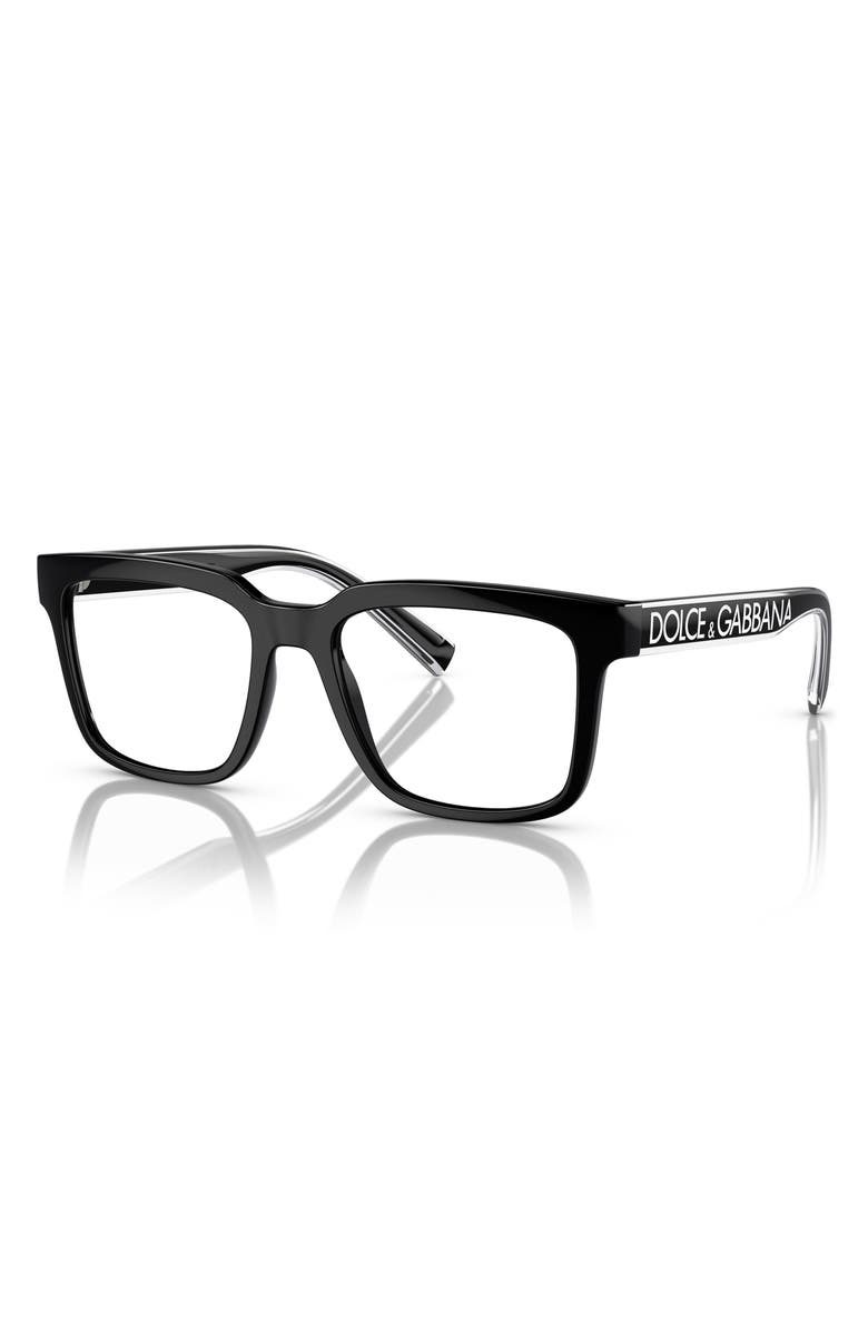 Dolce&Gabbana 50mm Square Optical Glasses, Alternate, color,