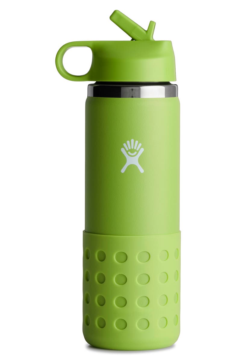 Hydro Flask Kids' 20-Ounce Wide Mouth Water Bottle with Straw Lid, Main, color, 