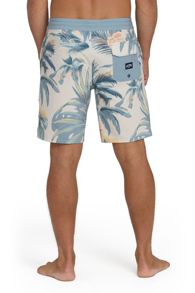 Sundays Print Swim Shorts, Alternate, color, BLUE HORIZON