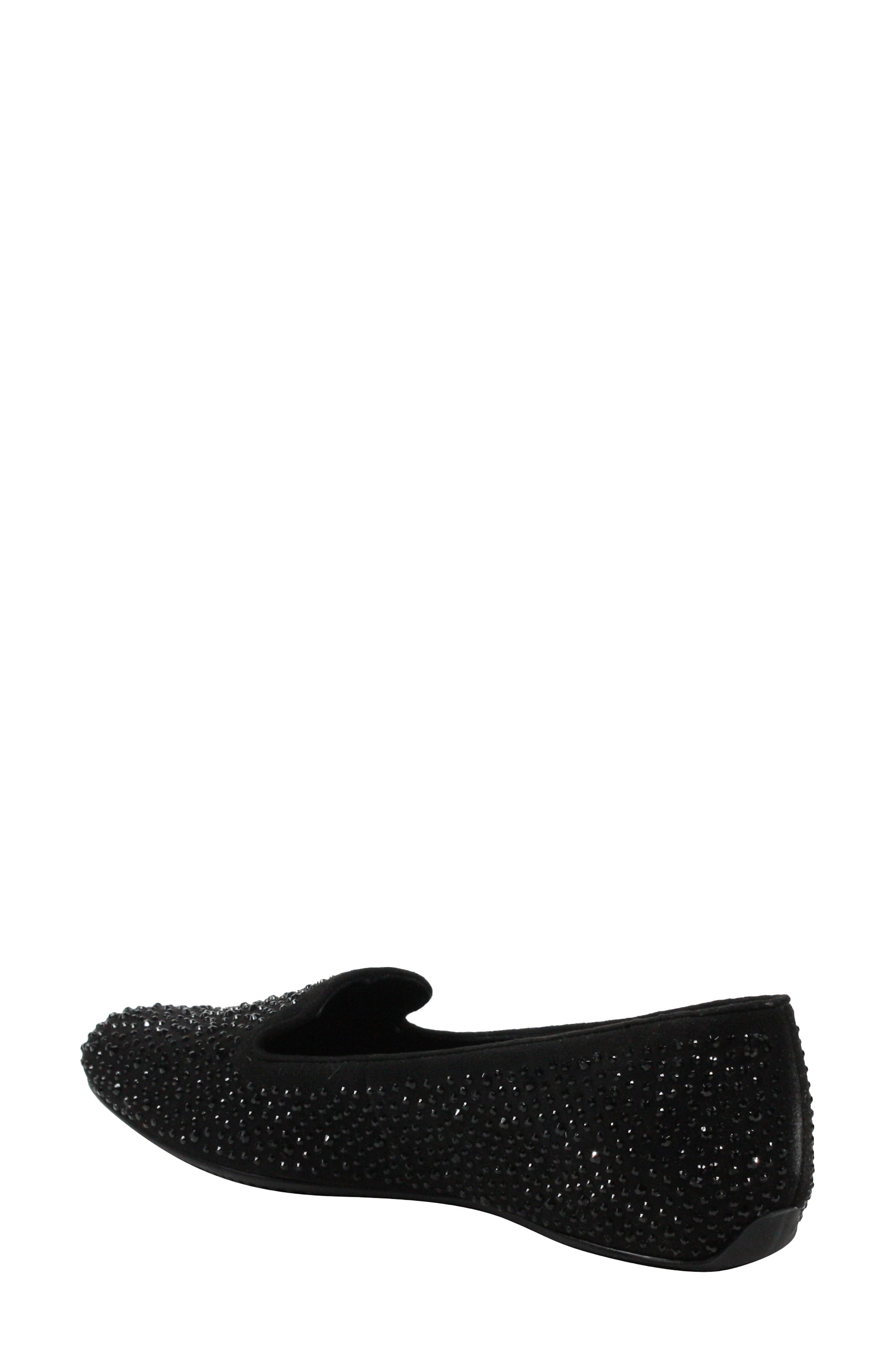 J. Reneé Hanuko Crystal Embellished Loafer Flat, Alternate, color, 