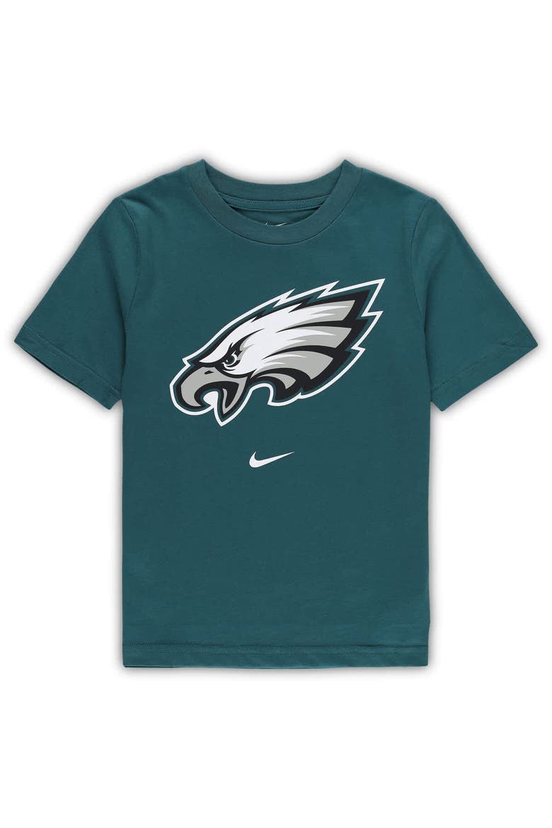 Preschool Nike Green Philadelphia Eagles Team Wordmark T-Shirt, Main, color, Green