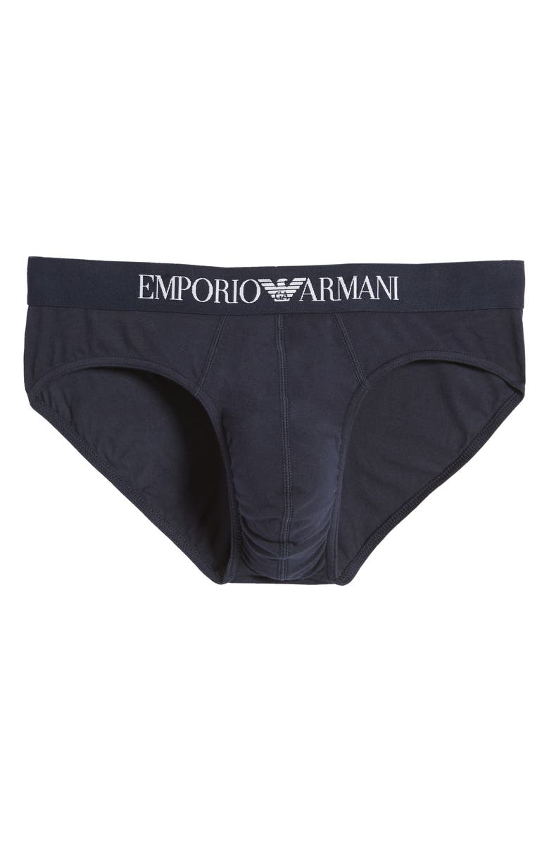 Emporio Armani Stretch Cotton Briefs, Alternate, color, 