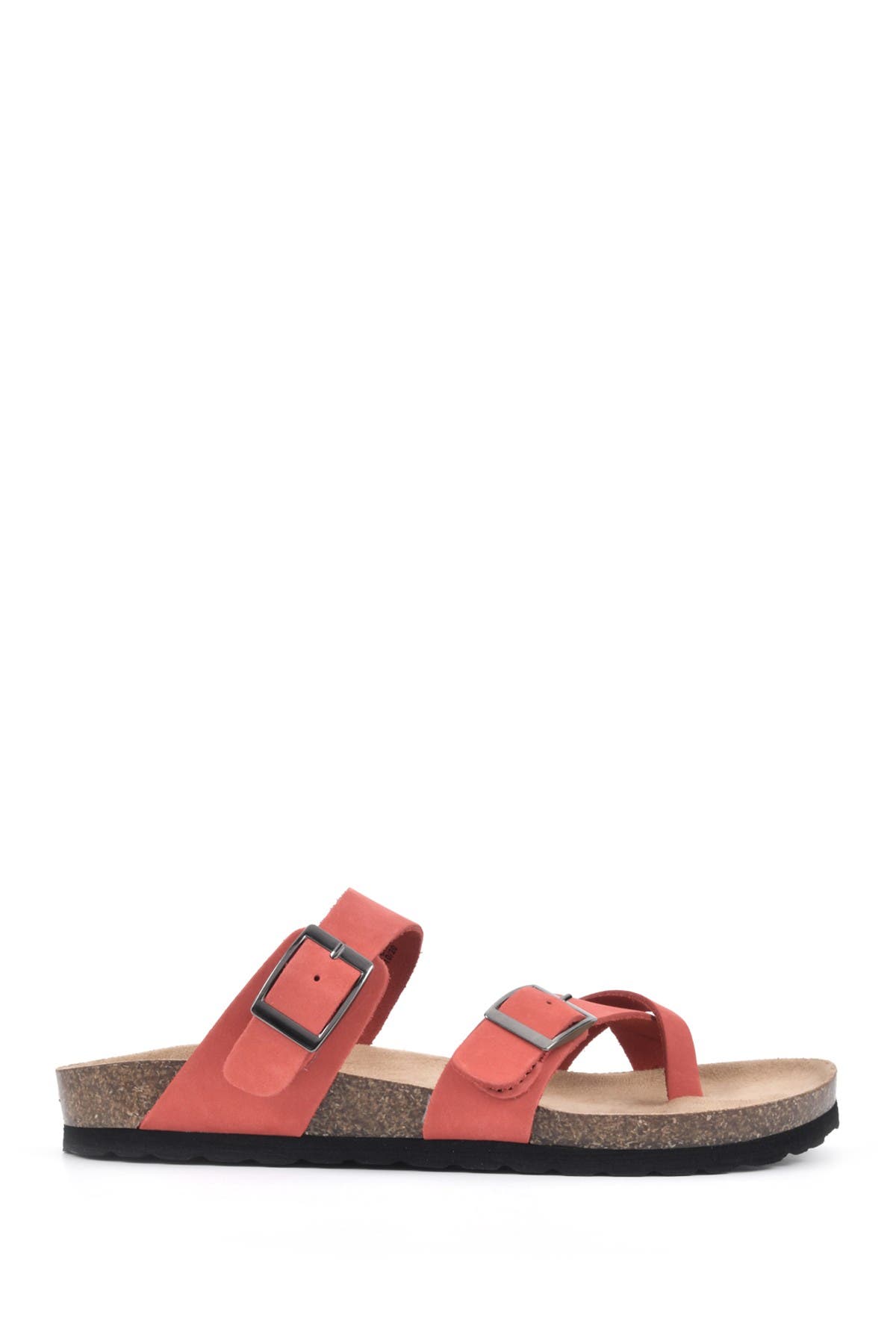 Gracie Double Buckle Sandal, Alternate, color, RED/LEATHER