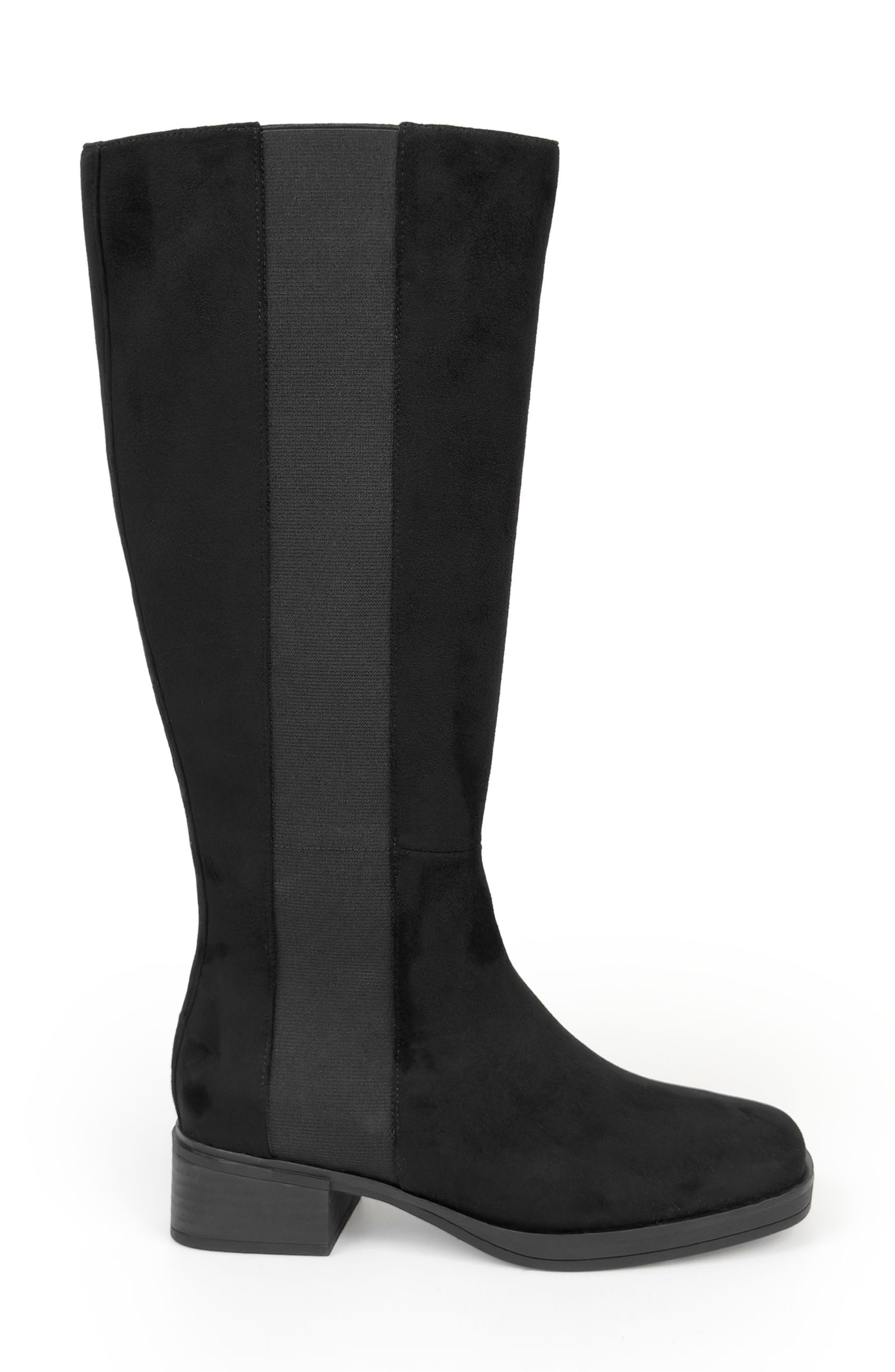 Aerosoles Daria Tall Boot, Alternate, color, Black Faux Leather