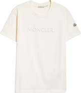 Moncler Logo Embroidered Cotton T-Shirt