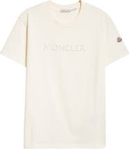 Moncler Logo Embroidered Cotton T-Shirt