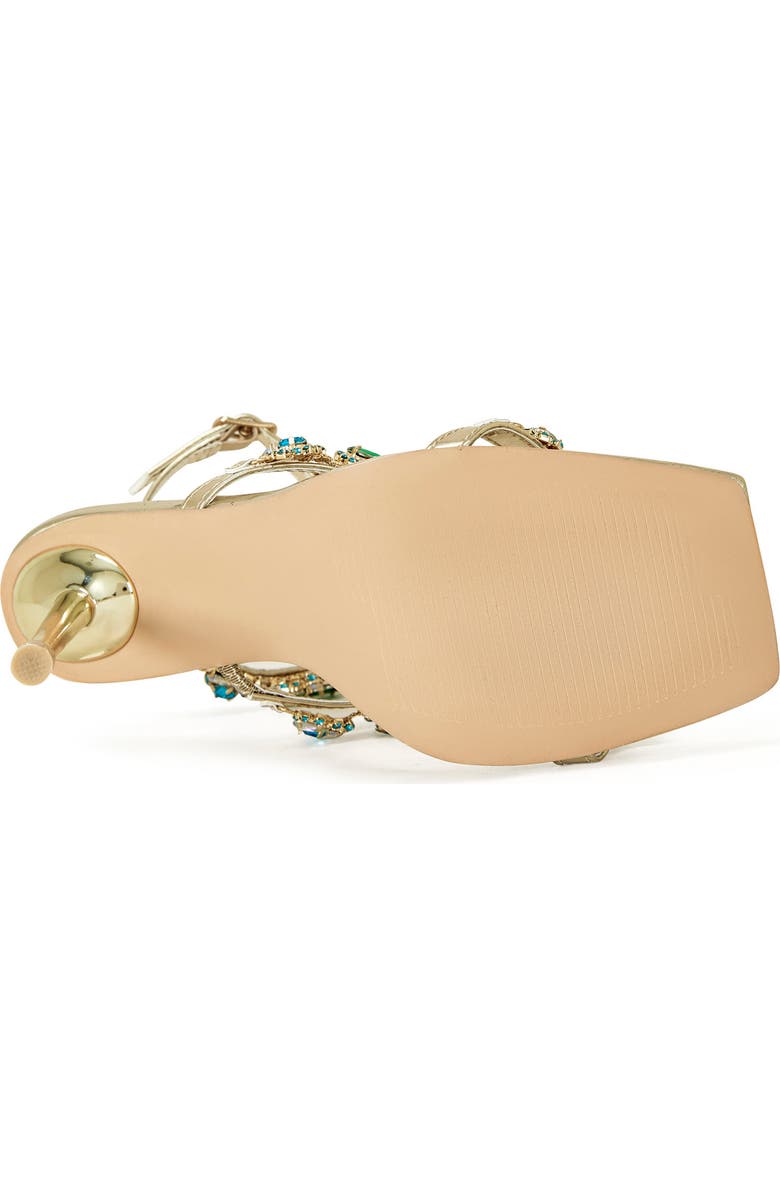 AZALEA WANG Khai Ankle Strap Sandal, Alternate, color, Gold