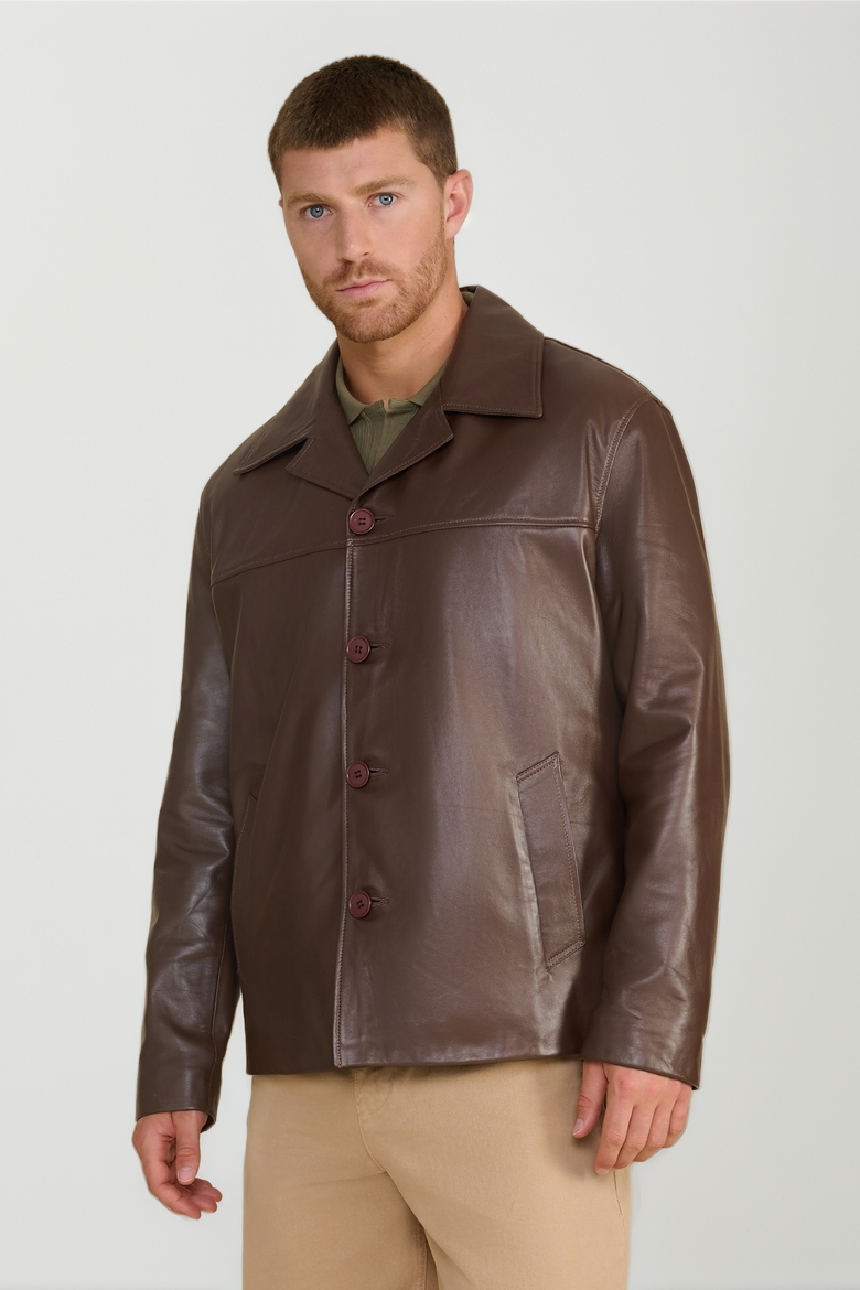 Axel Relaxed Blazer, Main, color, Brown
