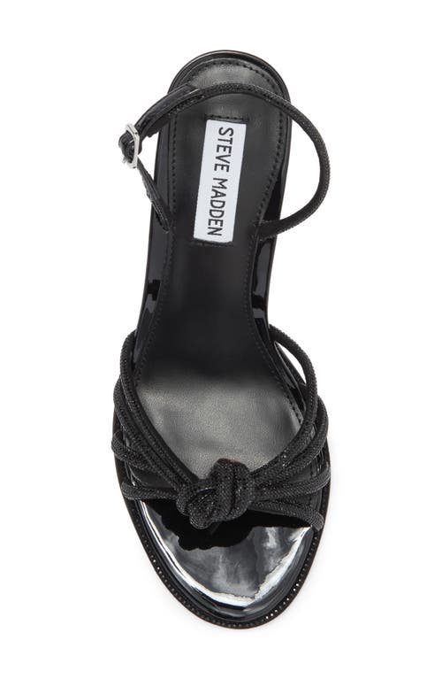 Steve Madden Langley Knotted Slingback Sandal In Black