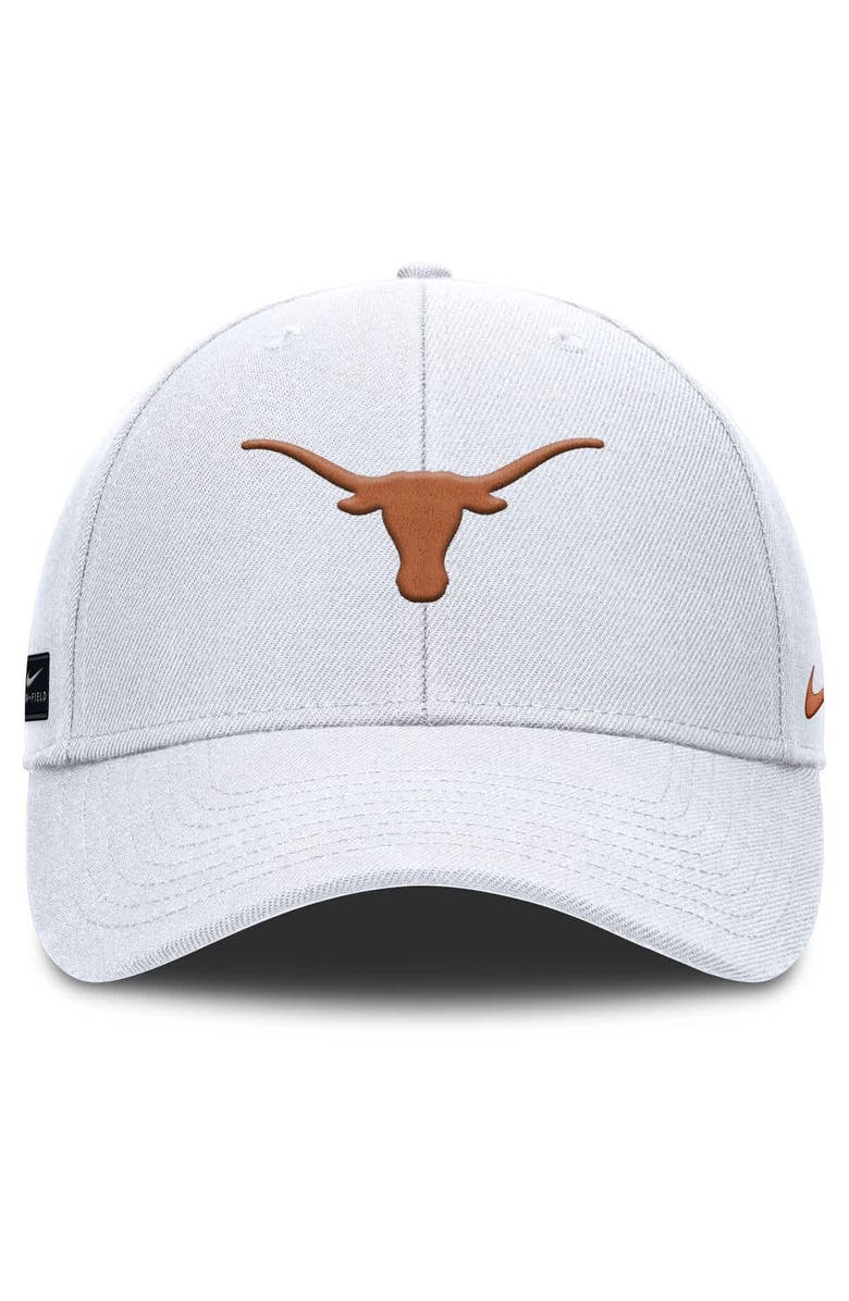 Nike Men's Nike White Texas Longhorns 2025 On-Field Rise Performance Adjustable Hat, Alternate, color, 