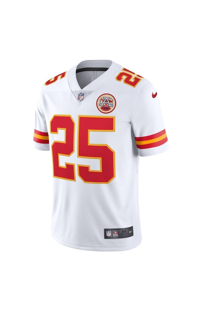 Nike Men's Nike Clyde Edwards-Helaire White Kansas City Chiefs Vapor Limited Jersey, Alternate, color, 
