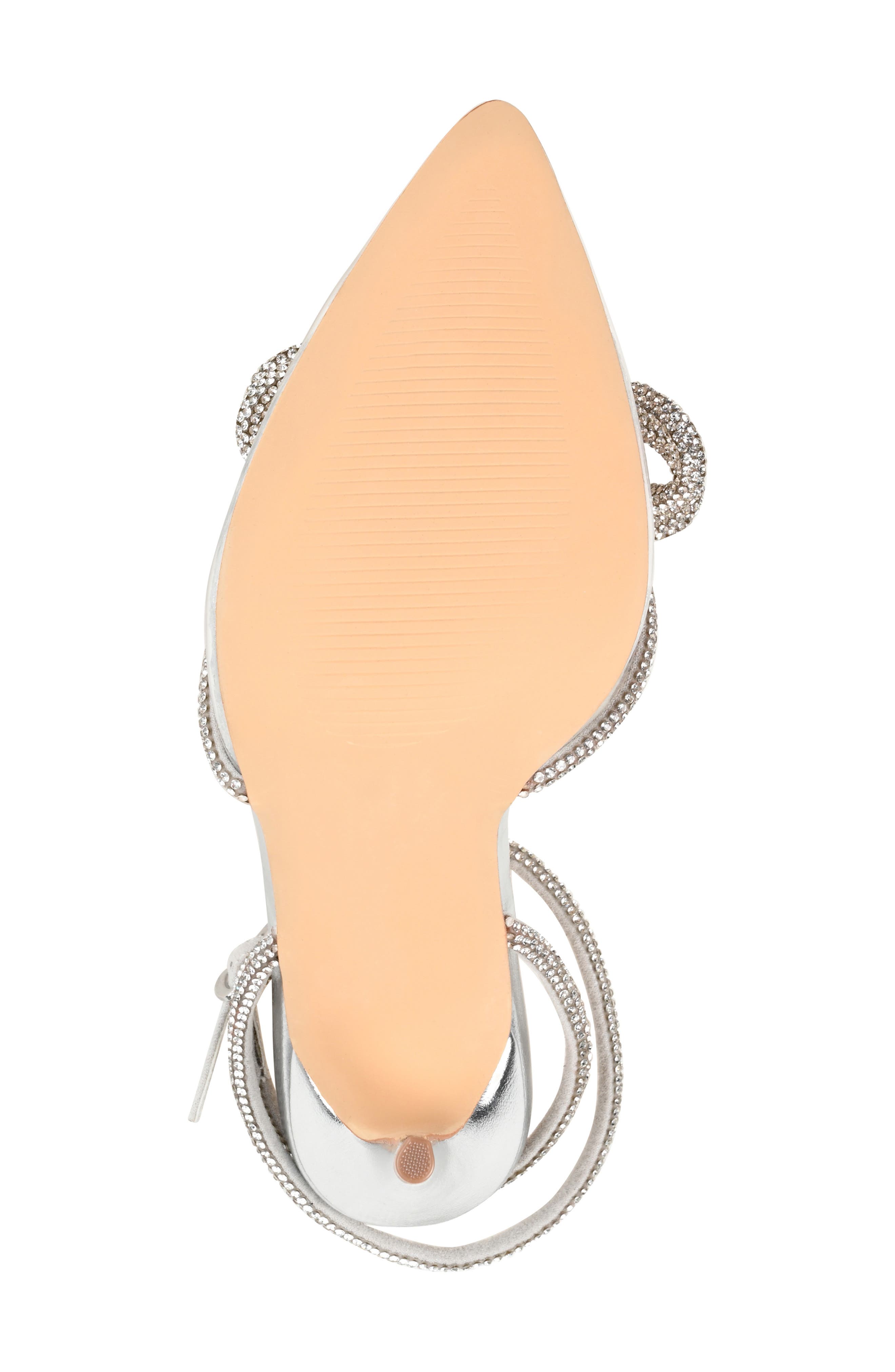 Journee Collection Gracia Crystal Bow Stiletto Pump, Alternate, color, Clear