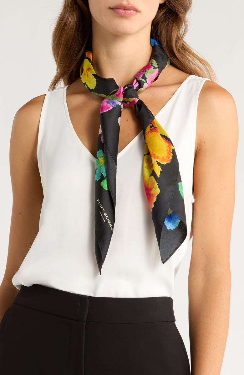 Kurt Geiger London Floral Print Large Print, Main, color,