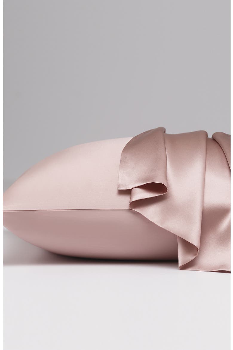 Silk Satin Pillowcase, Main, color, PINK