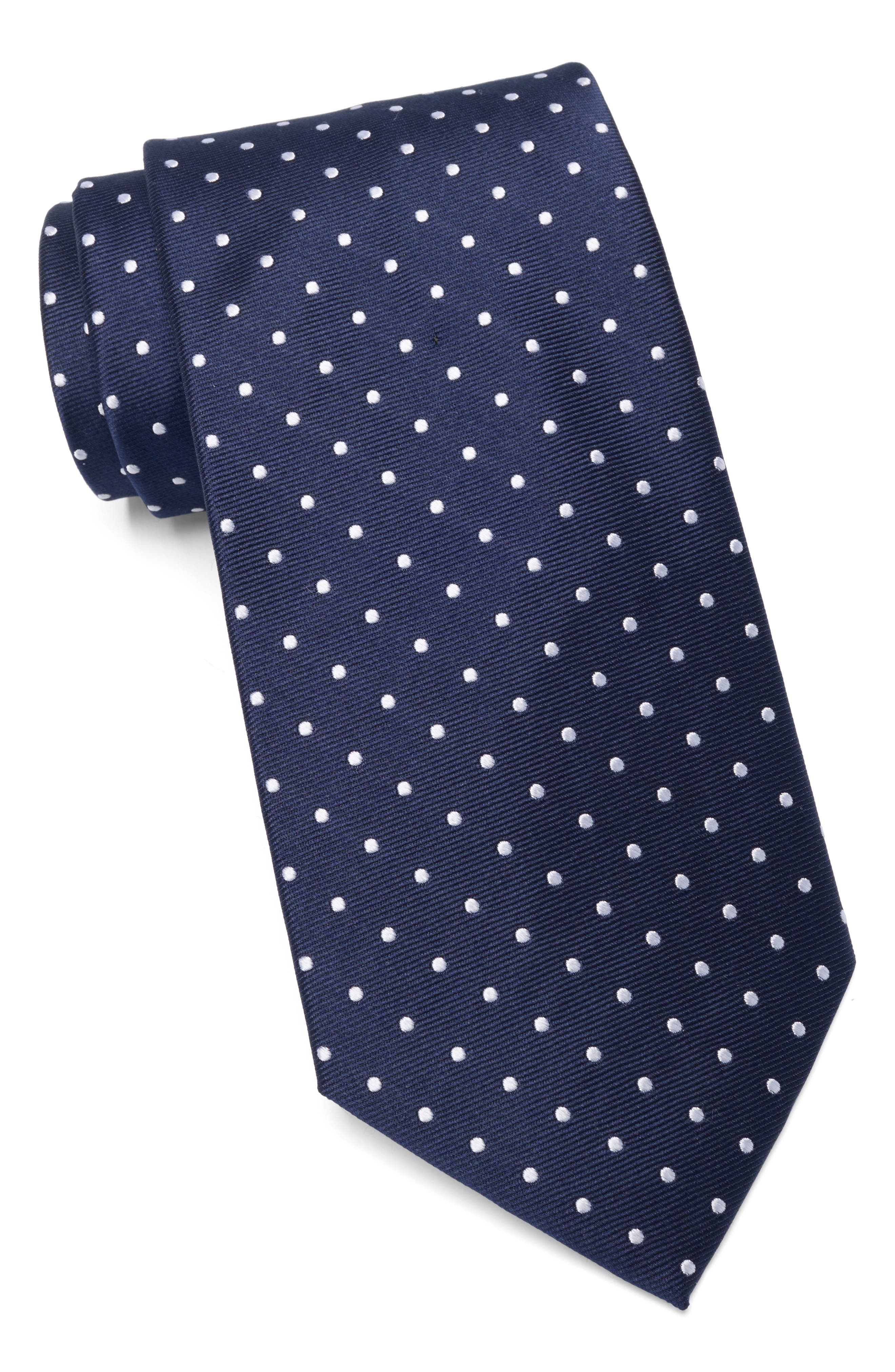 Brooks Brothers Polka Dot Silk Blend Tie