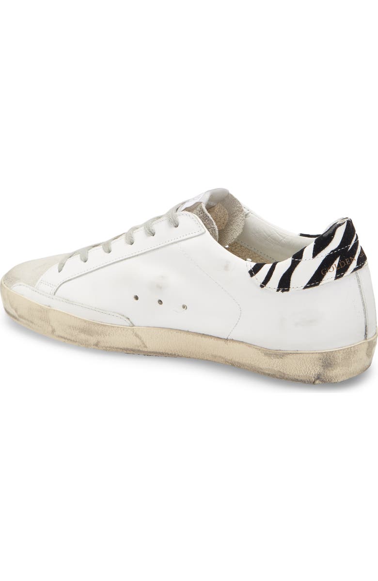 Golden Goose Superstar Genuine Calf Hair Animal Print Sneaker, Alternate, color,