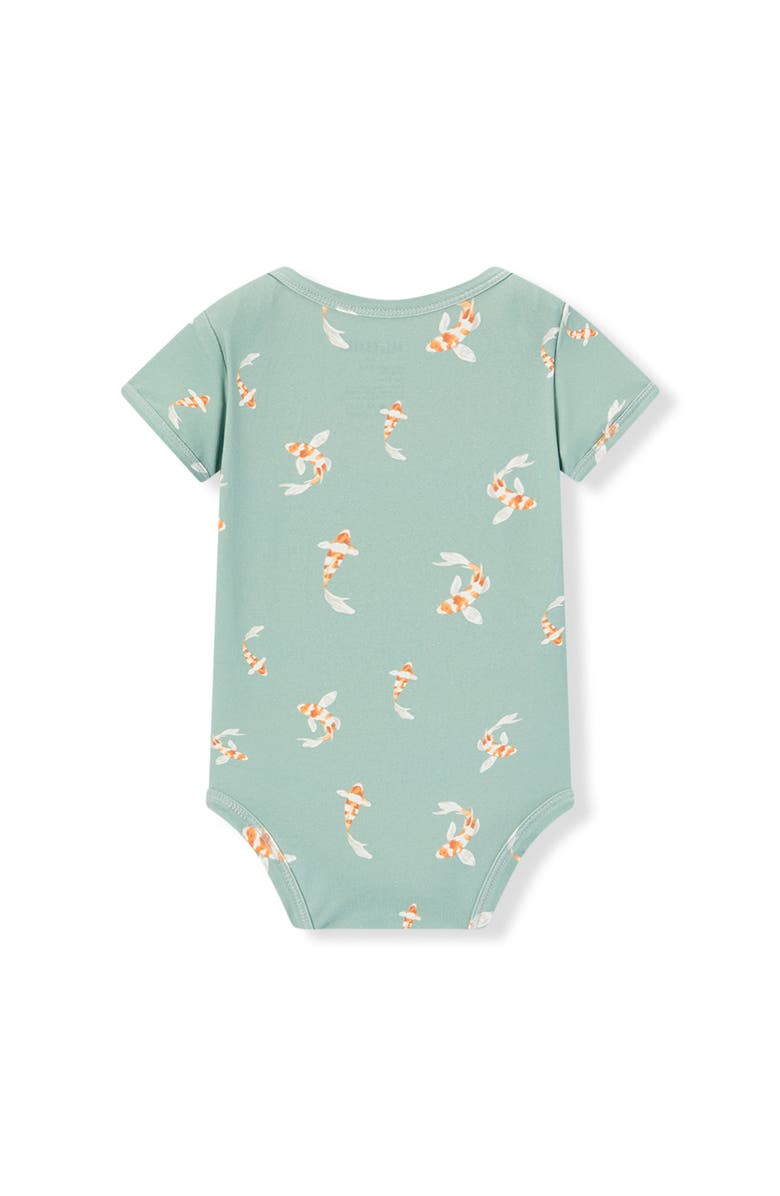 Milkbarn Cotton Stretch One Piece, Alternate, color, Swimming Koi