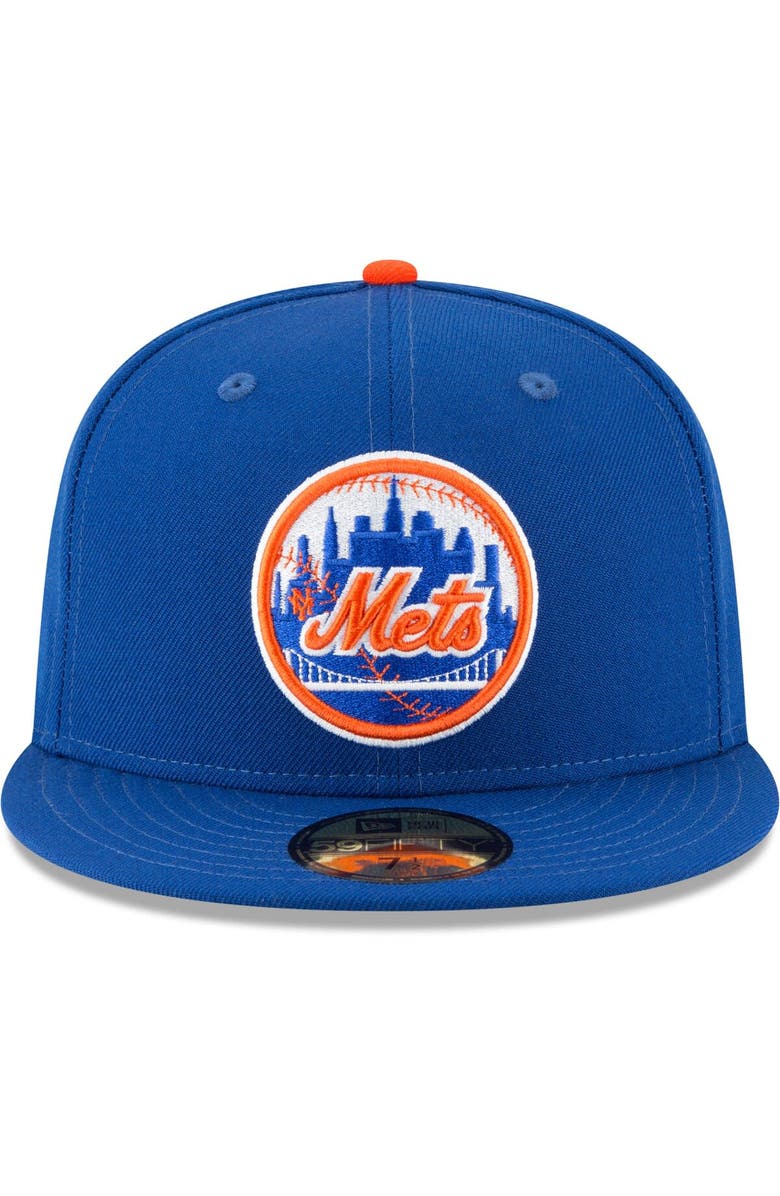 New Era Men's New Era Blue New York Mets Cooperstown Collection Wool 59FIFTY Fitted Hat, Alternate, color,