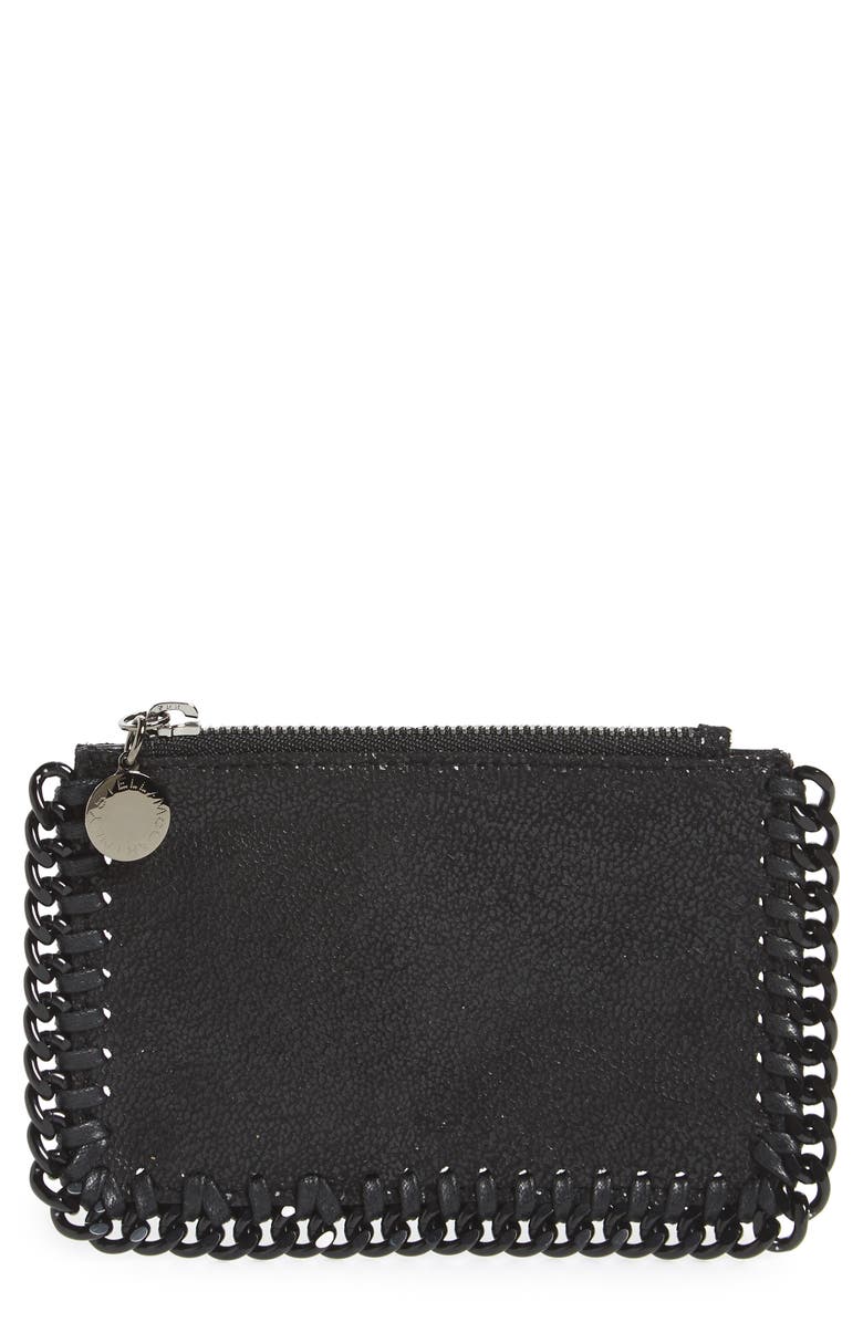 Stella McCartney Falabella Shaggy Deer Card Case, Main, color, 